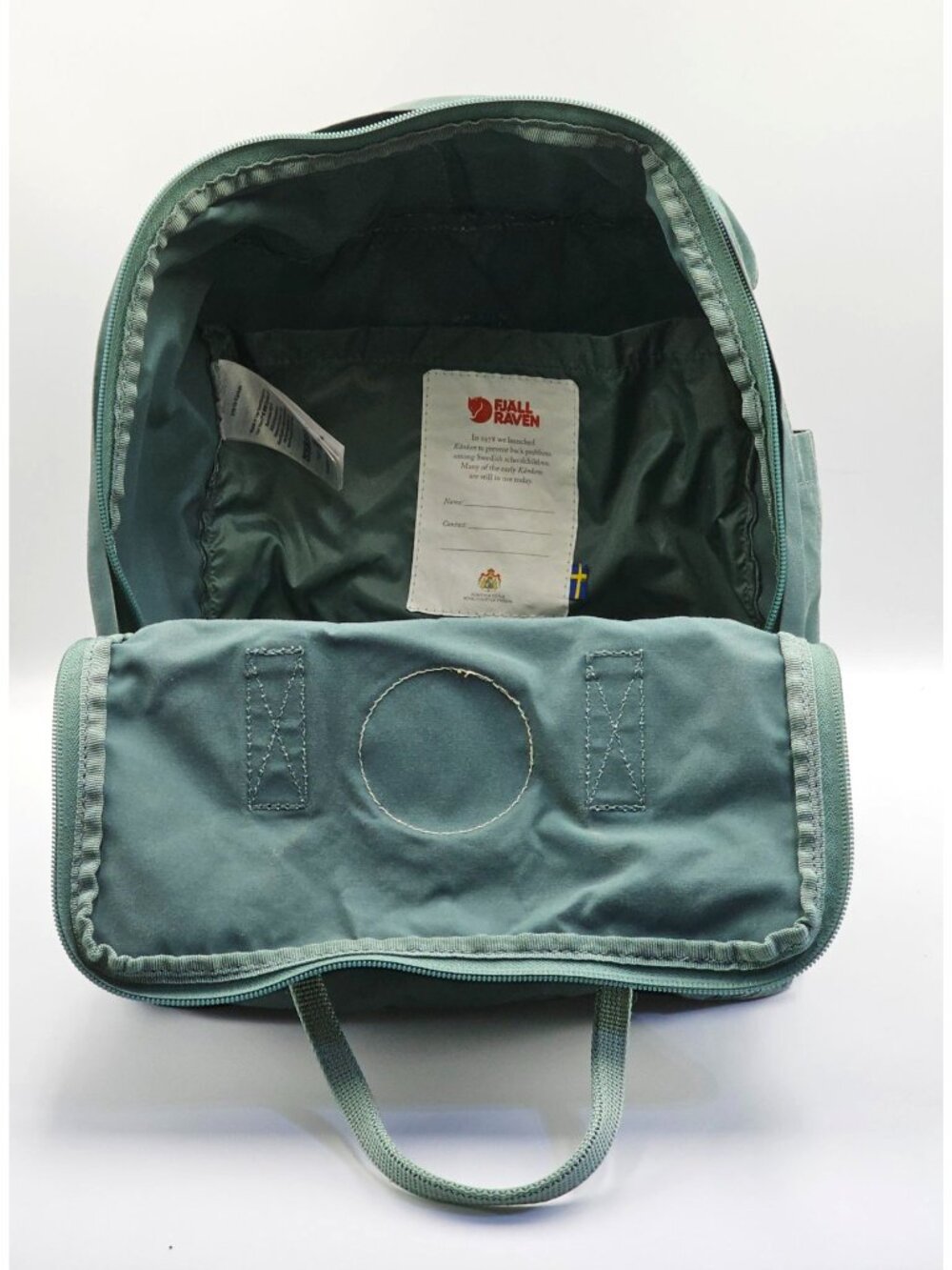 Fjallraven Kanken Unisex Green Vinylon F Classic Backpack Small 2722 - Picture 9 of 13